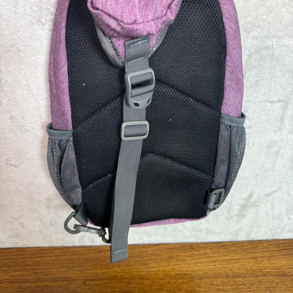 Waterfly Purple Sling Bag Crossbody Backpack Small Hiking Daypack Nylon